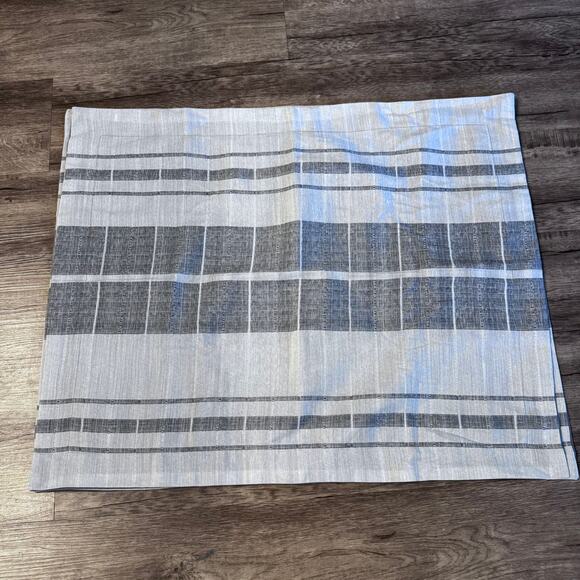 Set of 2 Madison Park Pillow Shams King Size 24" x 30" Stripe Gray Multi - Picture 2 of 7